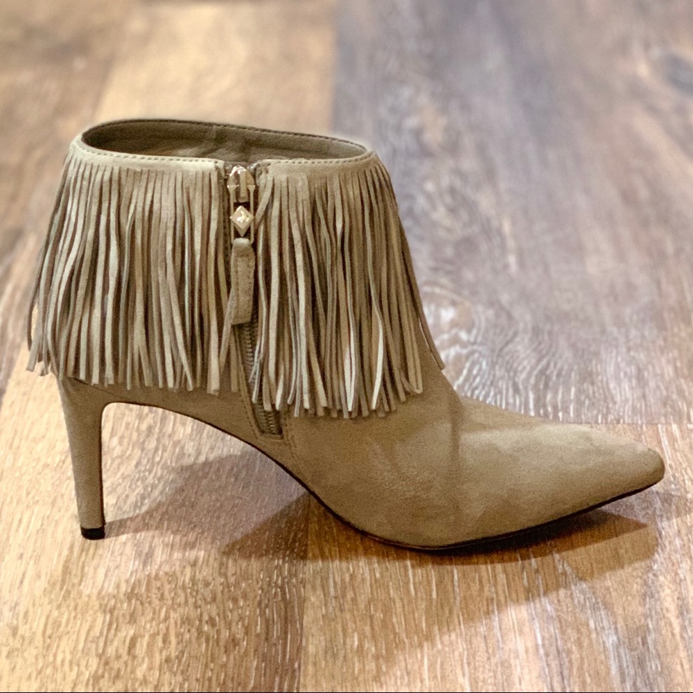 Sam Edelman Fringe Suede Kandice Booties